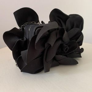 Black Flower Purse